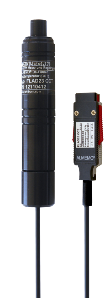 Digitaler Fühler für Farbtemperatur und Beleuchtungsstärke FLAD23CCT mit ALMEMO® D6-Stecker