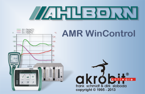 AMR Win Control Software for data acquisition and measured data processing